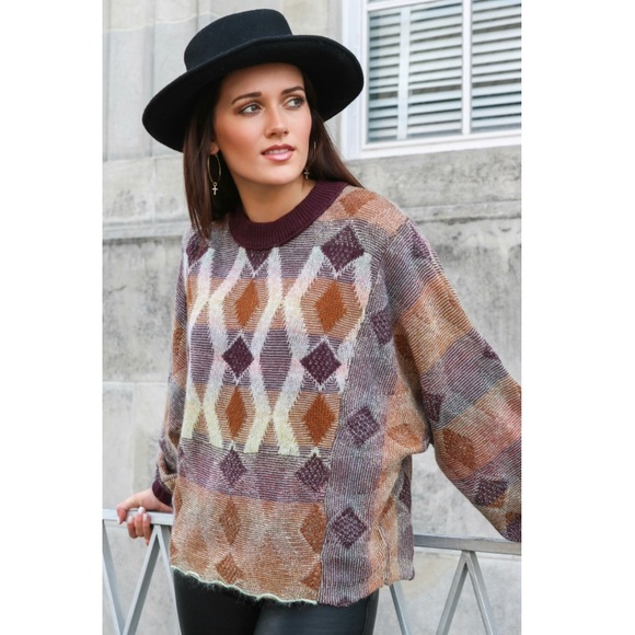 Free People Sweaters - NWT Free People Diamond Days Sweater